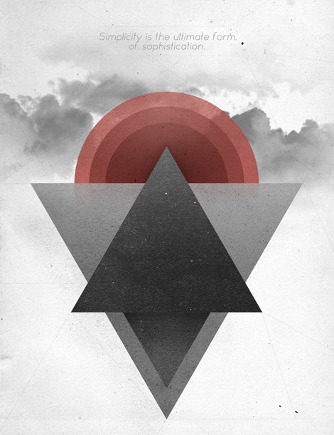 Geometry inspired posters